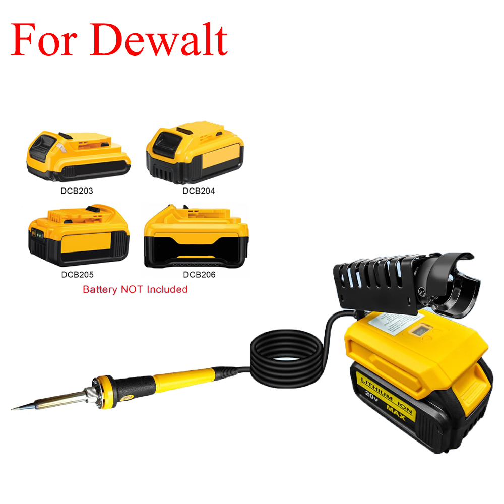 Soldering Iron Kit - ポータブルはんだごてキット、Dewalt 20Vバッテリー対応、60Wコードレス電気はんだごてツール、DIY家庭修理用