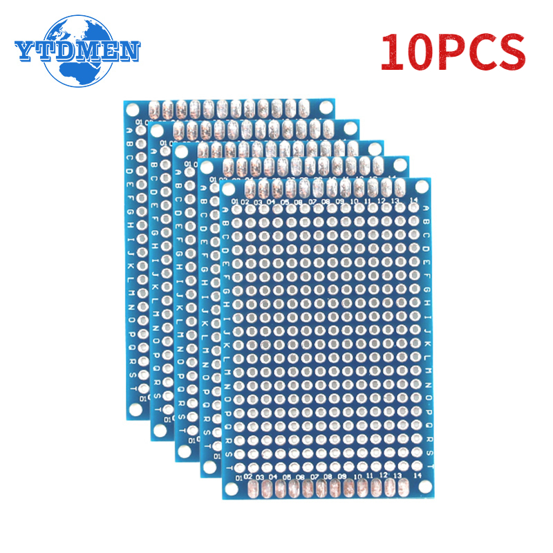 Useful Diy Electronics - 電子キット用ユニバーサルサーキットボード,2つのpcbボード,テストプレート,実験用,10個,4x6cm