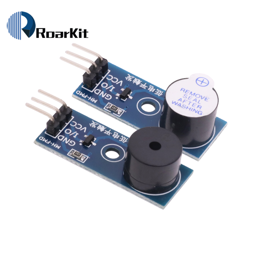 Arduino Diy Electronics - 高品質のアクティブ/パッシブバターモジュール,3.3-5v,arduinoスマートカー用,低レベルトリガー,サウンドセンサー