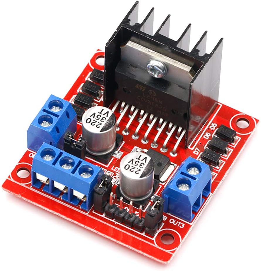 L298N Motor Driver - L298N モータードライブコントローラボード DC デュアル H ブリッジロボットステッピングモーター制御およびドライブモジュール