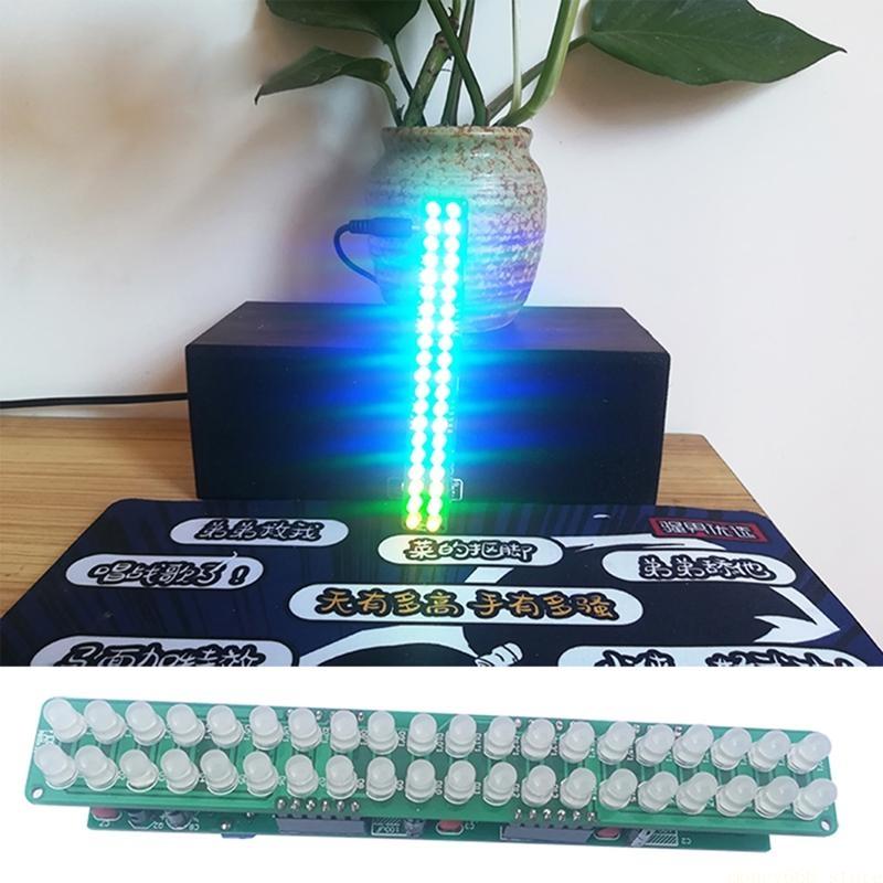 Diy Electronics Set - F62C 1 セット電子 DIY 作成キットサウンドオーディオスペクトラムアナライザーレベルインジケーター