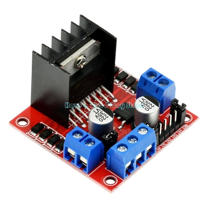 L298N Motor Driver - 462D ダブルモーター制御 L298N ドライバーモジュール、最大 46V の高電圧をサポート