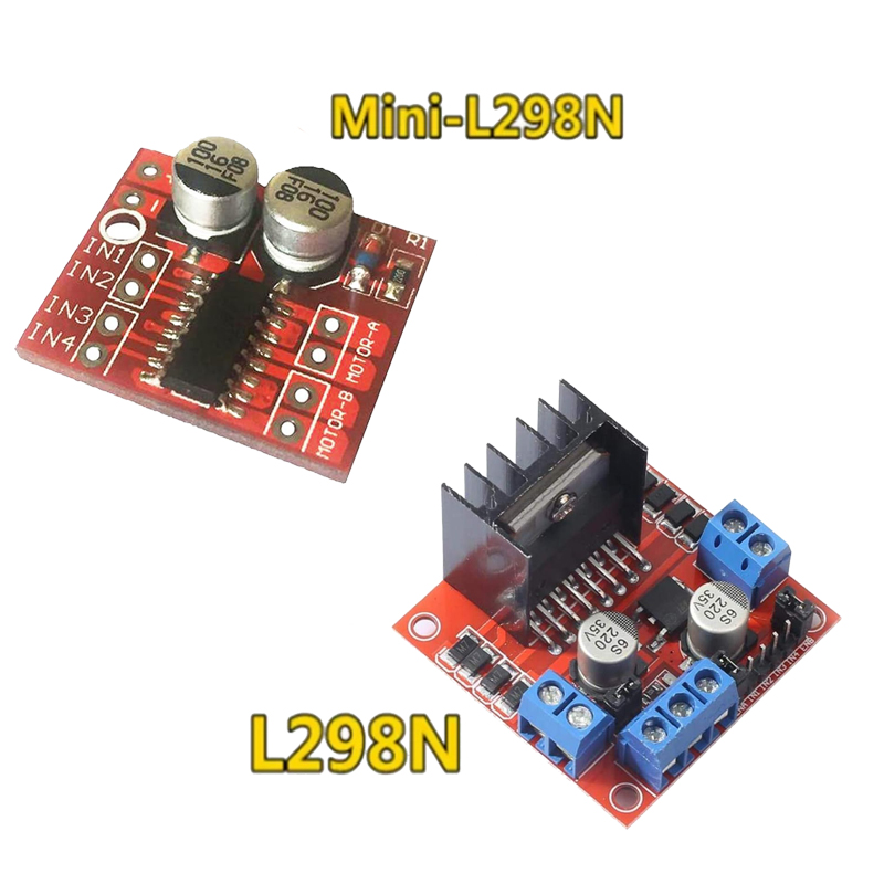 L298N Motor Driver - L298Nドライバボードモジュール L298Nステッピングモータ スマートカーロボット ブレッドボード ペルチェハイパワー L298