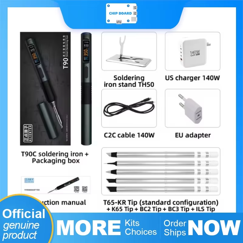 Soldering Iron Kit - ALIENTEK T90 140W PDはんだごてキット（調整可能80-450℃） ° C温度、28V