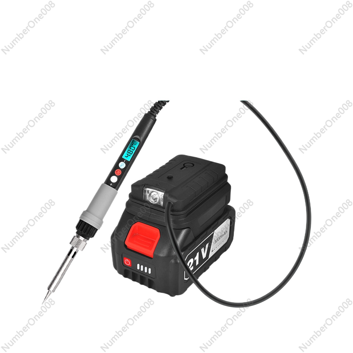Soldering Iron Kit - 919リチウム電池はんだごて、バッテリーアダプター用コードレス溶接ステーション修理ツールキット