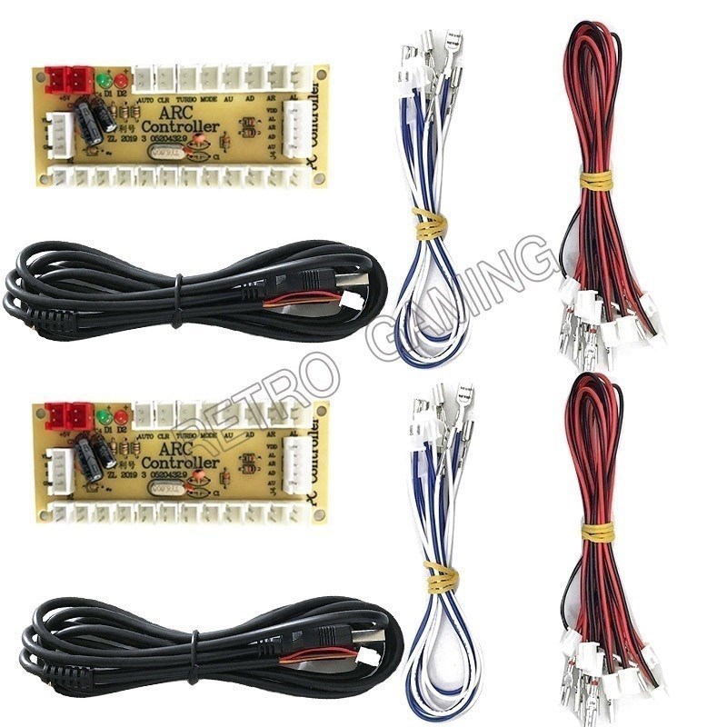 Diy Electronics Game - PC USB ゼロ遅延エンコーダ回路基板キット Led プッシュボタンジョイスティック 2.8