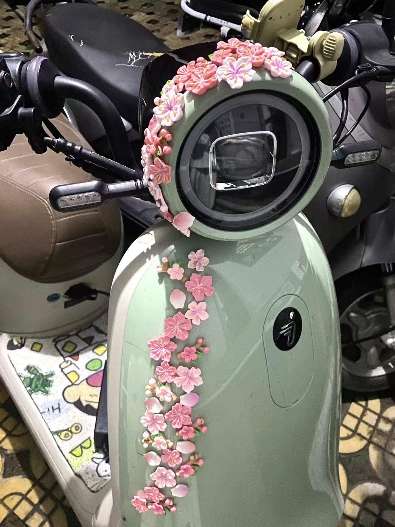 桃の花のカーデカール DIY 3Dステッカー 電気自動車 バ - Diy Electric Car のレビューと価格