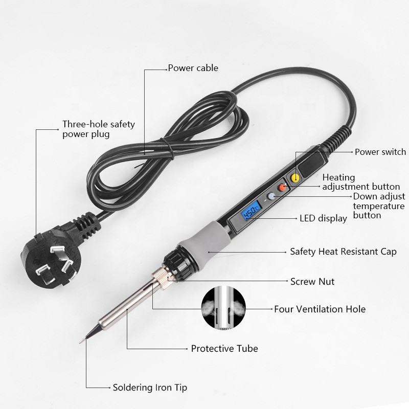 デジタルディスプレイ電気はんだごてガンツールと精密ドライバー - Soldering Iron Kit のレビューと価格