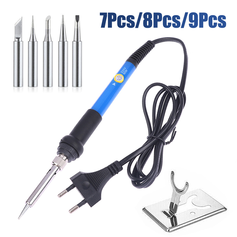 温度調節可能 220V 60W 電気はんだごてキット はんだ - Soldering Iron Kit のレビューと価格