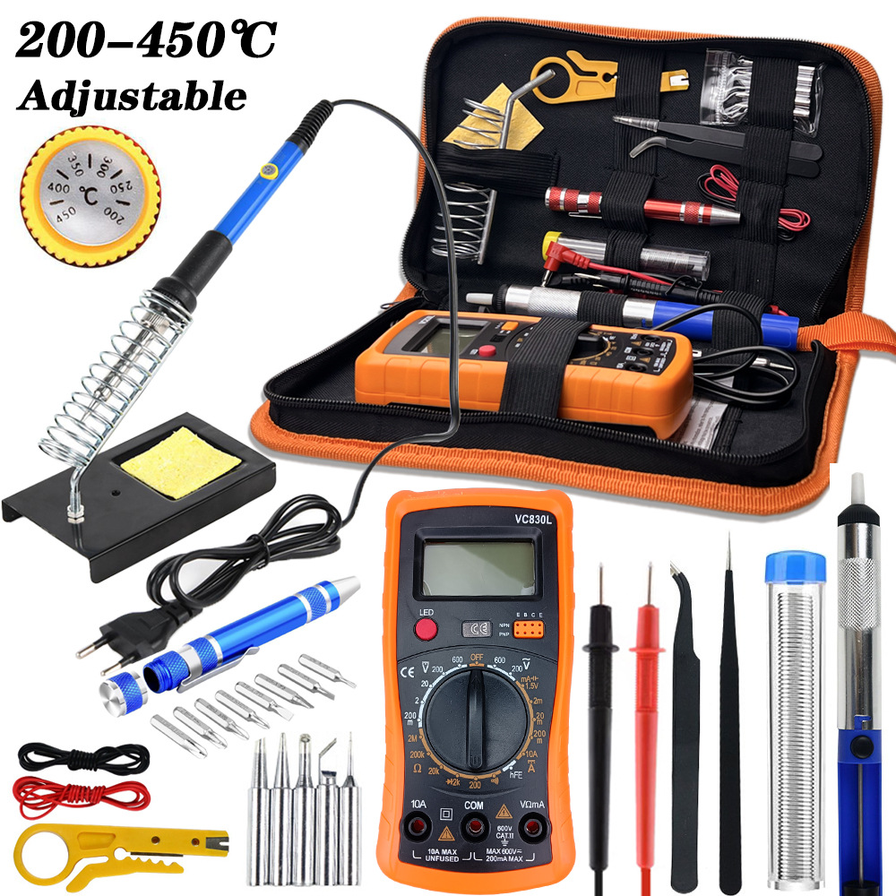 60W 温度調整可能な電気はんだごてキット、200‑450℃ - Soldering Iron Kit のレビューと価格