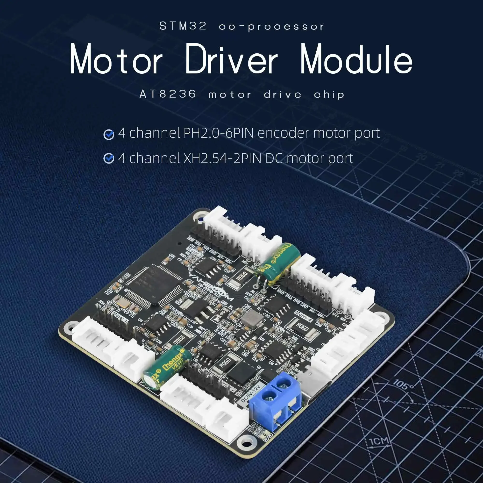 Yahboom 4チャンネルエンコーダモータードライバーモジ - Diy In Electronics のレビューと価格