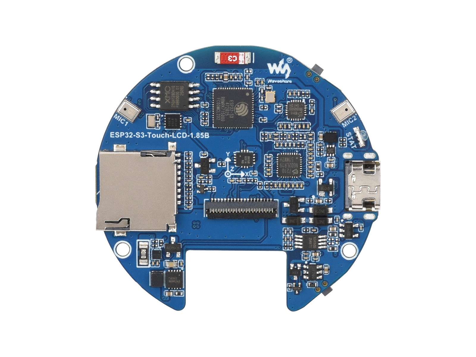 ESP32-S3 1.85インチLCD静電容量式タッチディス - Diy In Electronics のレビューと価格