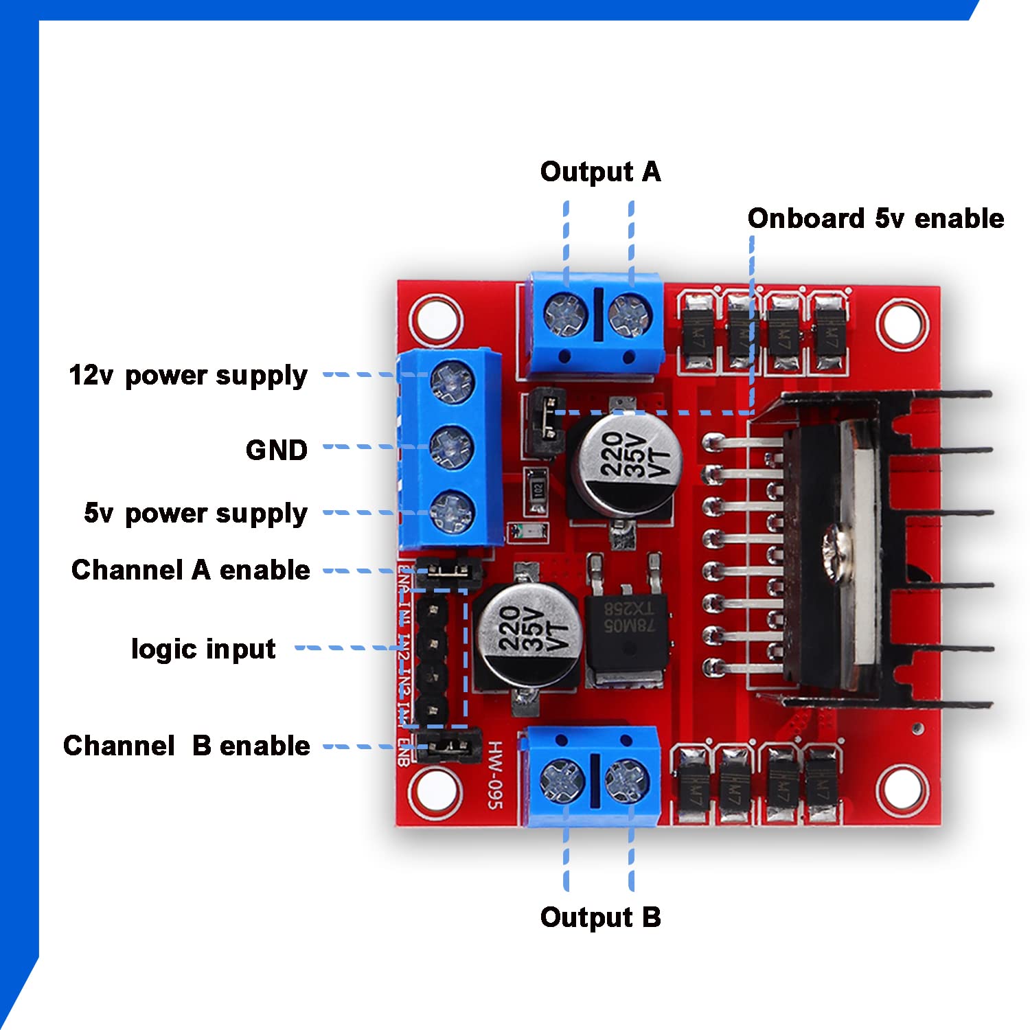L298N モータードライブコントローラボード DC デュア - L298N Motor Driver のレビューと価格