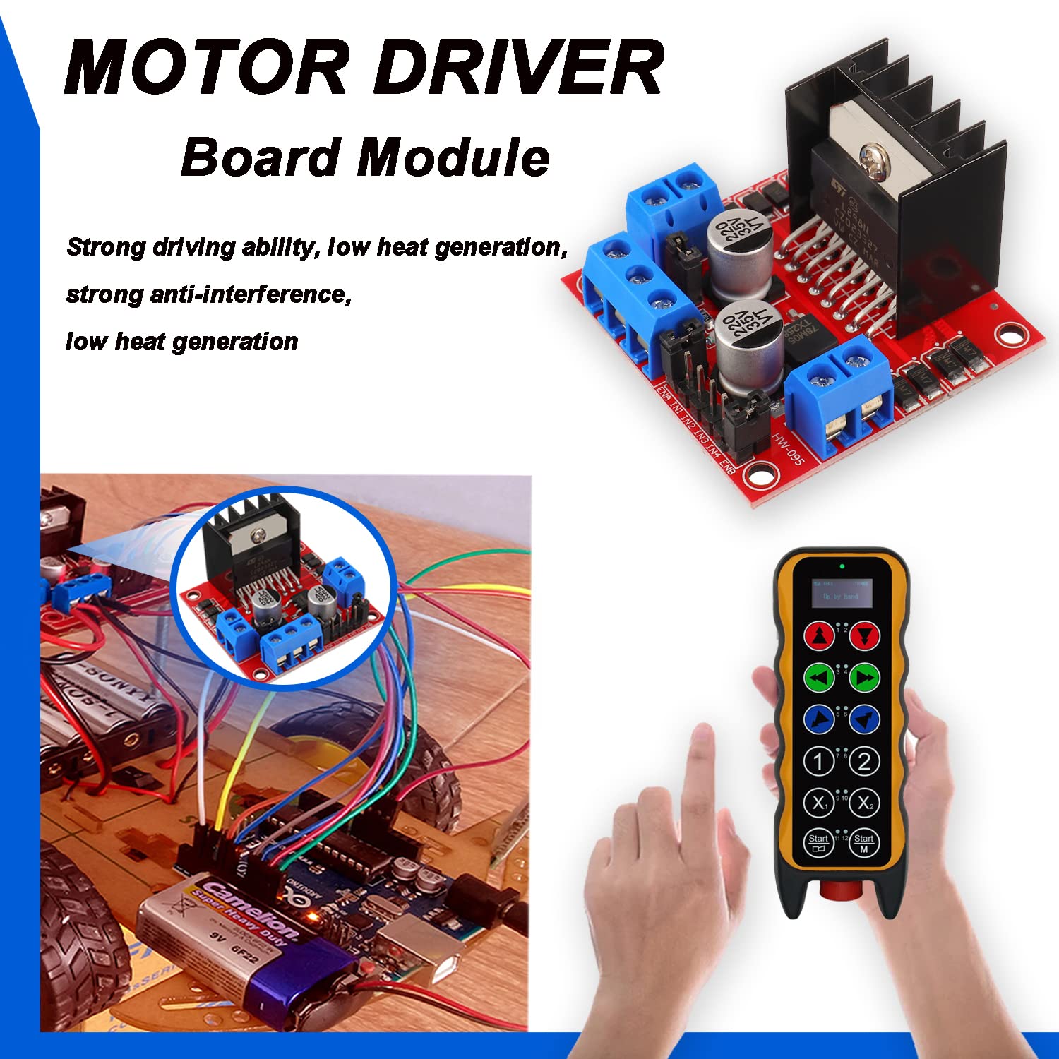 L298N モータードライブコントローラボード DC デュア - L298N Motor Driver のレビューと価格