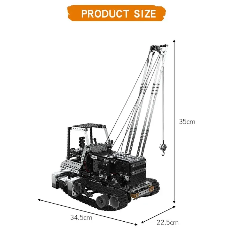 DIYメタルRCクレーン電動ホイストトラックカー2.4G 1 - Diy Electric Car のレビューと価格