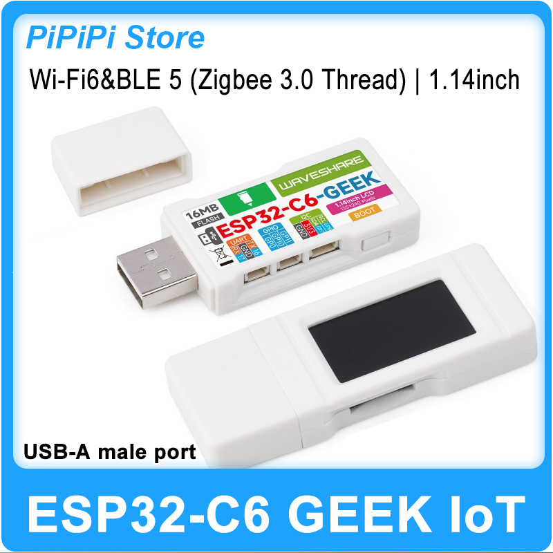 ESP32-C6 GEEK 開発ボード 1.14 インチ L - Diy In Electronics のレビューと価格