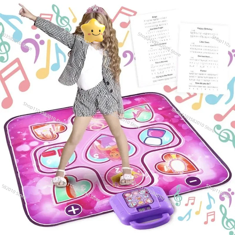 女の子向けのダンスマット、LEDライト付き電子音楽ダンスマッ - Diy Electronics Game のレビューと価格