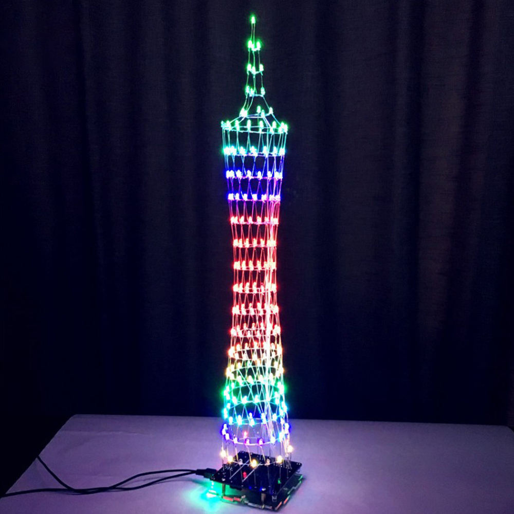新しい DIY サウンド制御広州タワー電子キットカラフルな  - Diy Electronics India のレビューと価格
