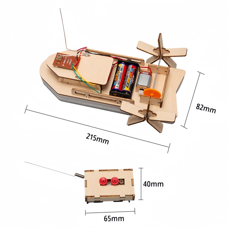 DIY リモコンボートおもちゃ木製 RC ボート電子子供手作 - Diy Electronics India のレビューと価格