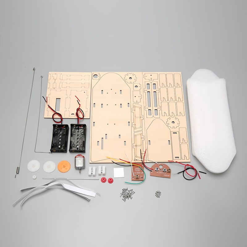 DIY リモコンボートおもちゃ木製 RC ボート電子子供手作 - Diy Electronics India のレビューと価格