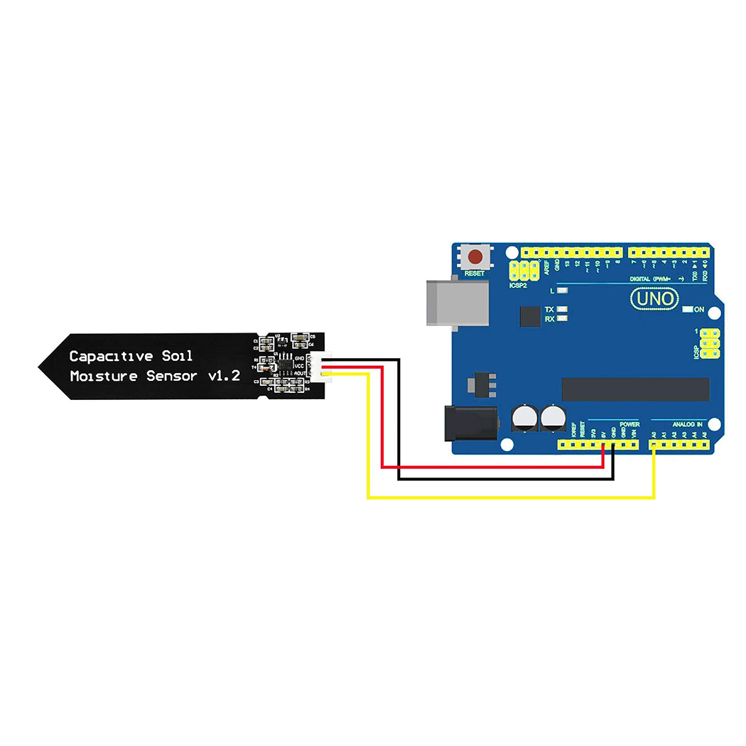容量性土壌水分センサーモジュール耐腐食性水分検出庭の水やりA - Arduino Diy Electronics のレビューと価格