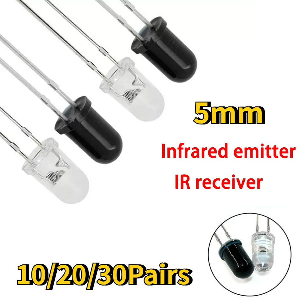 10-30ペア 5mm 940nm IR LEDダイオードキ - Diy Electronics India のレビューと価格