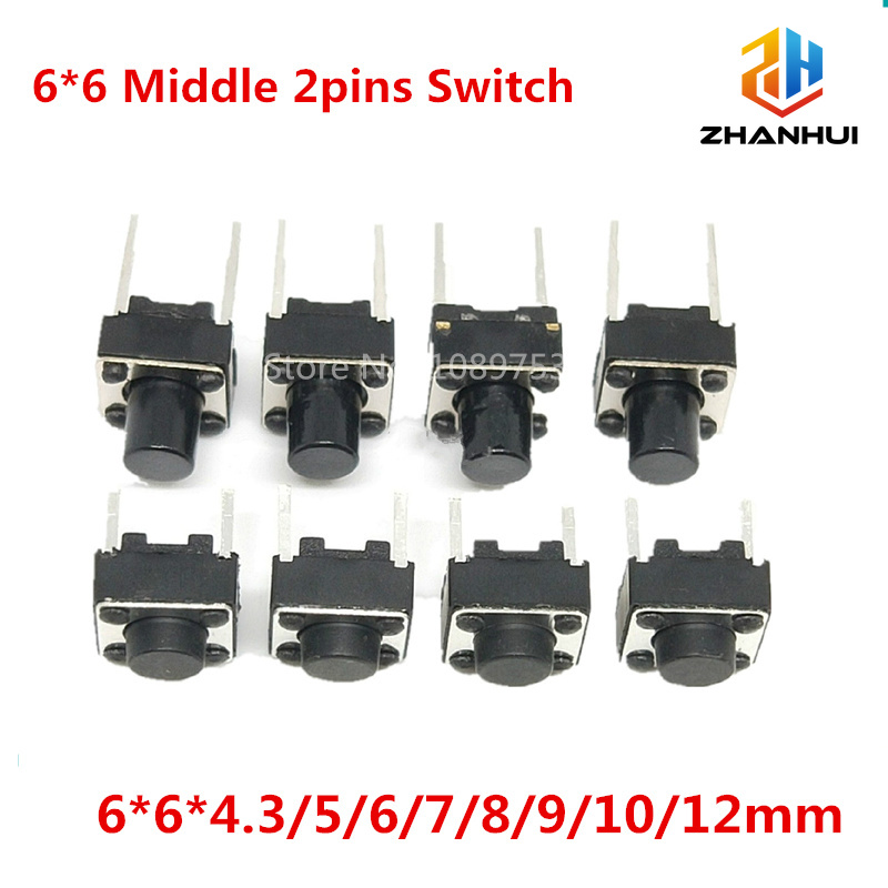 20/50/100 個 6x6mm マイクロ触覚スイッチ 2 - Arduino Diy Electronics のレビューと価格