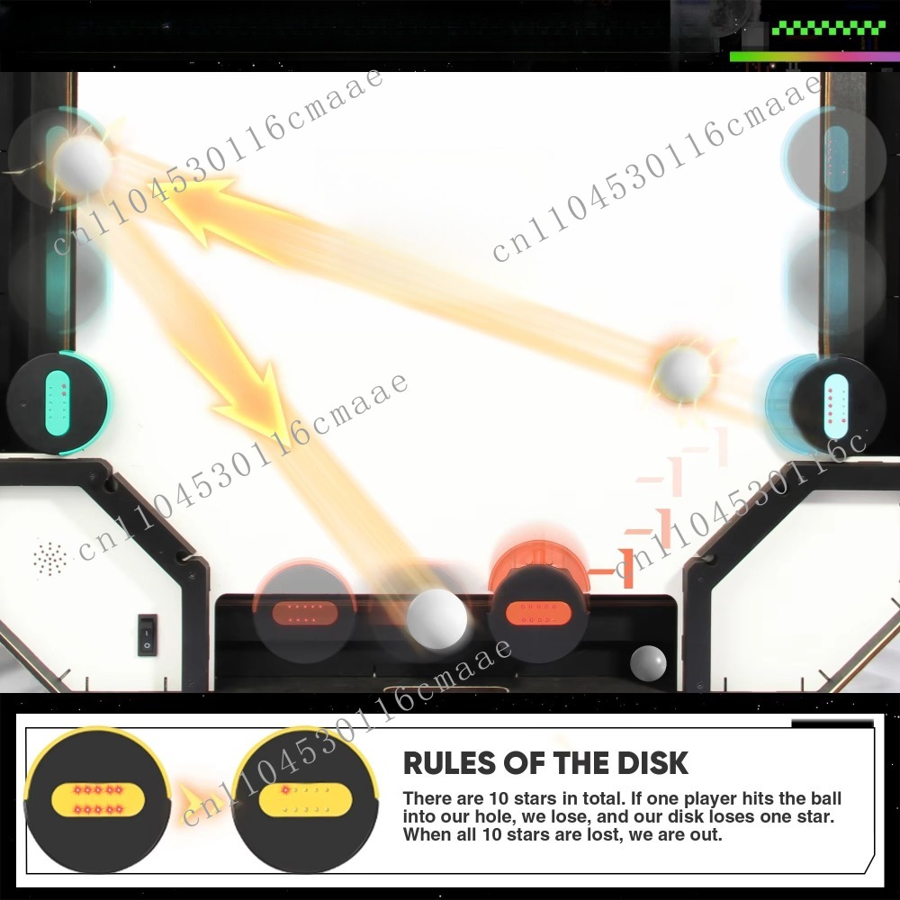 アーケードマルチプレイヤー対戦ジョイスティック付きエアホッケ - Diy Electronics Table のレビューと価格