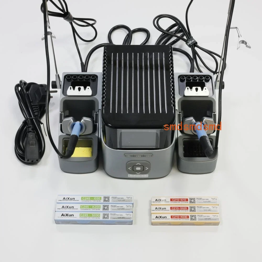 T420D デュアルチャンネルインテリジェントはんだ付けステ - Soldering Iron Kit のレビューと価格