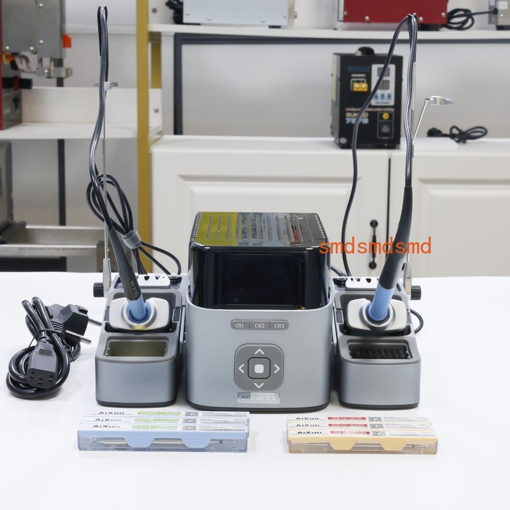 T420D デュアルチャンネルインテリジェントはんだ付けステ - Soldering Iron Kit のレビューと価格
