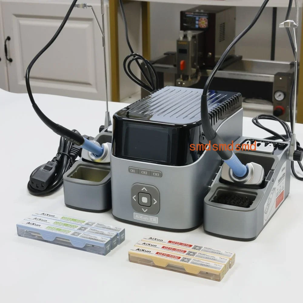 T420D デュアルチャンネルインテリジェントはんだ付けステ - Soldering Iron Kit のレビューと価格
