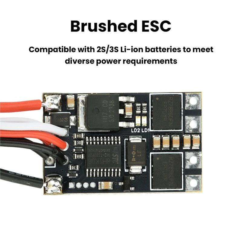 -[No.68] ブラシ付きESCマイクロ5A RC電動スピ - Diy Electric Car のレビューと価格