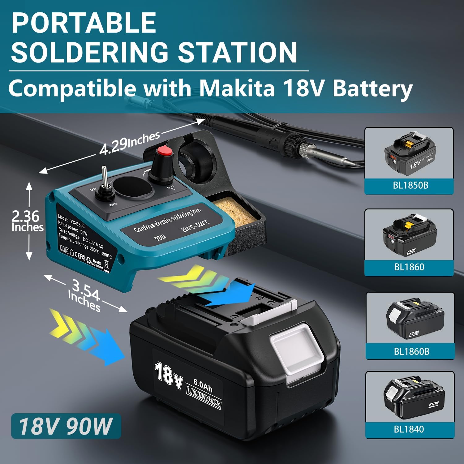 90W LED デジタルコードレスはんだごてキット マキタ  - Soldering Iron Kit のレビューと価格