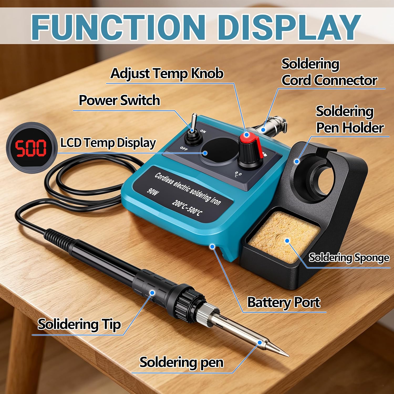 90W LED デジタルコードレスはんだごてキット マキタ  - Soldering Iron Kit のレビューと価格