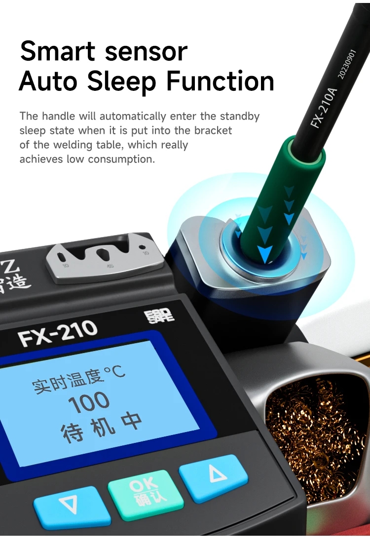 XZZ FX-210 超精密はんだ付けステーション 45W  - Soldering Iron Kit のレビューと価格