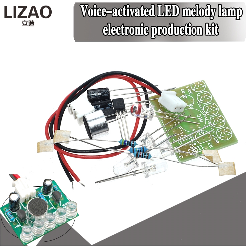 LIZAO 音声制御メロディーランプ LED DIY 電子キ - Interesting Diy Electronics Projects のレビューと価格